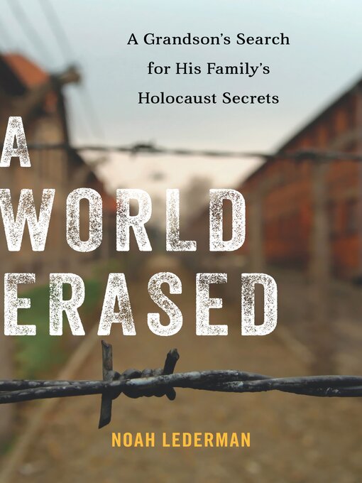 Title details for A World Erased by Noah Lederman - Wait list